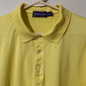 Yellow Ralph Lauren Purple Label Polo XL